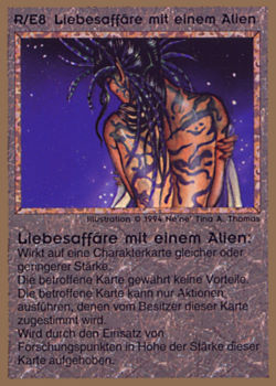           R/E8 ‑ Alien Love Interest (Liebesaffäre Mit Einem Alien)  Set: GGB  Rarity: R1    Artist: Ne'Ne Tina A. Thomas    