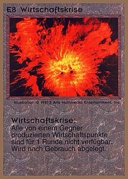           E8 ‑ Economic Crisis (Wirtschaftskrise)  Set: GGB  Rarity: R1    Artist: Aris Multimedia Inc.    