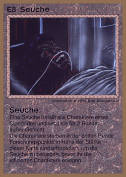           E8 ‑ Plague (Seuche)  Set: GGB  Rarity: R1    Artist: Ron Rousselle II    