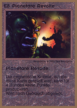           E8 ‑ Planetary Revolt (Planetare Revolte)  Set: GGB  Rarity: R1    Artist: Ted Beargeon    