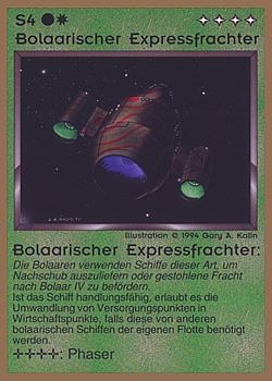           S4 ‑ Bolaar Cargo Express (Bolaarischer Expressfrachter)  Set: GGB  Rarity: U1    Artist: Gary A. Kalin    