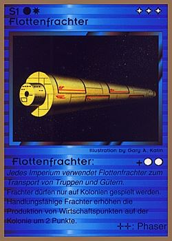           S1 ‑ Fleet Freighter (Flottenfrachter)  Set: GGB  Rarity: C1    Artist: Gary A. Kalin    