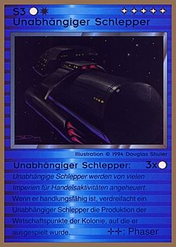           S3 ‑ Independent Tug (Unabhängiger Schlepper)  Set: GGB  Rarity: U1    Artist: Douglas Shuler    