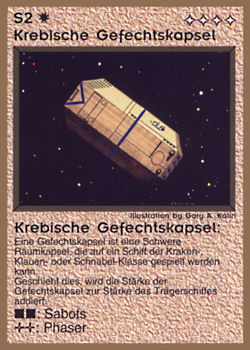           S2 ‑ Krebiz Battle Capsule (Krebische Gefechtskapsel)  Set: GGB  Rarity: U1    Artist: Gary A. Kalin    