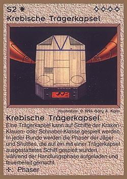           S2 ‑ Krebiz Carrier Capsule (Krebische Trägerkapsel)  Set: GGB  Rarity: C1    Artist: Gary A. Kalin    
