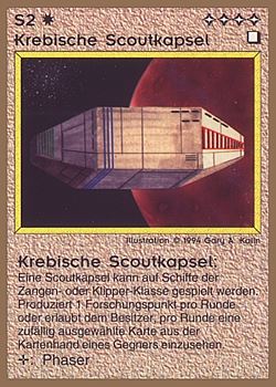           S2 ‑ Krebiz Scout Capsule (Krebische Scoutkapsel)  Set: GGB  Rarity: C1    Artist: Gary A. Kalin    