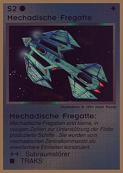           S2 ‑ Mechad Frigate (Mechadische Fregatte)  Set: GGB  Rarity: C2    Artist: Mark Poole    