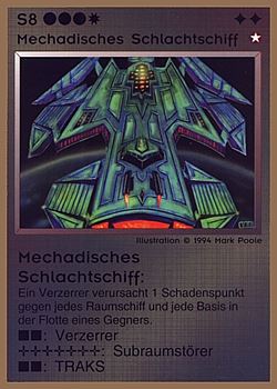           S8 ‑ Mechad Battleship (Mechadischer Schlachtschiff)  Set: GGB  Rarity: R1    Artist: Mark Poole    