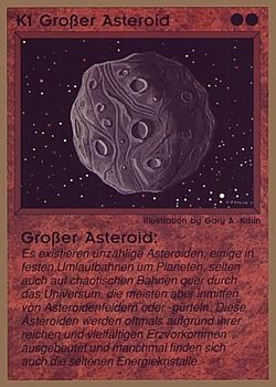           K1 ‑ Large Asteroid (Großer Asteroid)  Set: GGB  Rarity: C1    Artist: Gary A. Kalin    