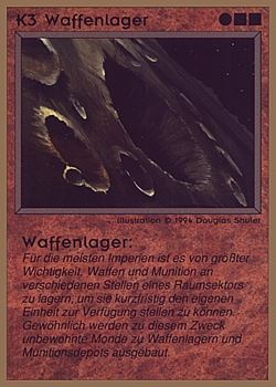           K3 ‑ Armory Moon (Waffenlager)  Set: GGB  Rarity: C1    Artist: Douglas Shuler    