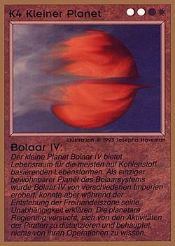           K4 ‑ Small Planet ‑ Bolaar IV (Kleiner Planet ‑ Bolaar IV)  Set: GGB  Rarity: C2    Artist: Josepha Haveman    