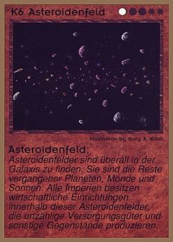           K6 ‑ Asteroid Field (Asteroidenfeld)  Set: GGB  Rarity: U1    Artist: Gary A. Kalin    