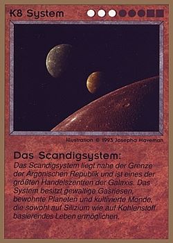           K8 ‑ System ‑ The Scandig System (System ‑ Das Scandigsystem)  Set: GGB  Rarity: R1    Artist: Josepha Haveman    