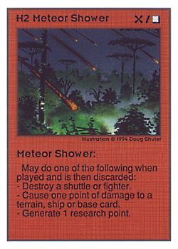           H2 ‑ Meteor Shower  Set: UE  Rarity: U1    Artist: Douglas Shuler    