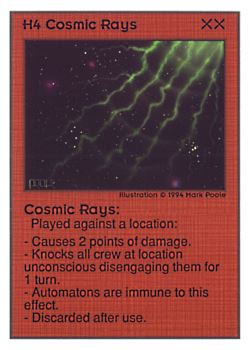           H4 ‑ Cosmic Rays  Set: UE  Rarity: R1    Artist: Mark Poole    