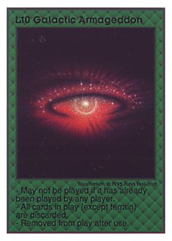           L10 ‑ Galactic Armageddon  Set: UE  Rarity: E1    Artist: John Holland    