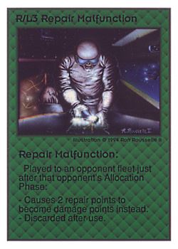           R/L3 ‑ Repair Malfunction  Set: UE  Rarity: R1    Artist: Ron Rousselle II    