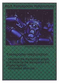           R/L3 ‑ Transporter Malfunction  Set: UE  Rarity: U1    Artist: Douglas Shuler    