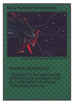           R/L4 ‑ Monster Overstrike  Set: UE  Rarity: V1    Artist: Lawrence Allen Williams    