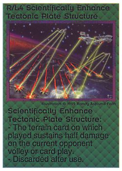           R/L4 ‑ Scientifically Enhance Tectonic Plate Structure  Set: NE  Rarity: R1    Artist: Randy Asplund‑Faith    