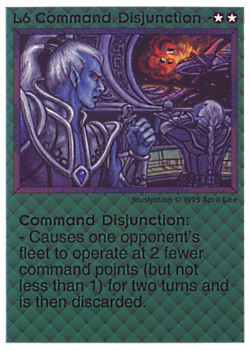           L6 ‑ Command Disjunction  Set: NE  Rarity: U1    Artist: April Lee    