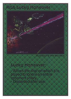           R/L6 ‑ Lucky Maneuver  Set: UE  Rarity: V1    Artist: Ben Peck    