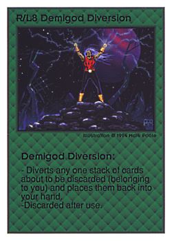           R/L8 ‑ Demigod Diversion  Set: UE  Rarity: V1    Artist: Mark Poole    