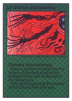           L9 ‑ Discard Equivalency  Set: TG  Rarity: V1    Artist: Lawrence Allen Williams    