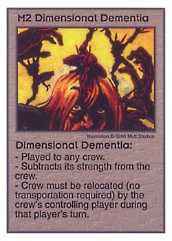           M2 ‑ Dimensional Dementia  Set: Pir  Rarity: U1    Artist: Mutt Studios    
