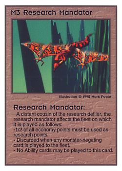           M3 ‑ Research Mandator  Set: TG  Rarity: U1    Artist: Mark Poole    