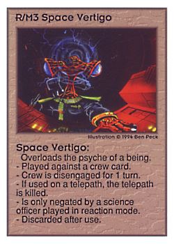           R/M3 ‑ Space Vertigo  Set: UE  Rarity: C1    Artist: Ben Peck    