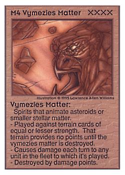           M4 ‑ Vymezies Matter  Set: UE  Rarity: U1    Artist: Lawrence Allen Williams    