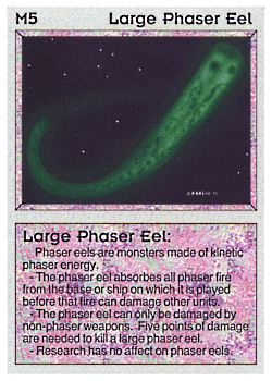           M5 ‑ Large Phaser Eel  Set: BE  Rarity: R2    Artist: Gary A. Kalin    