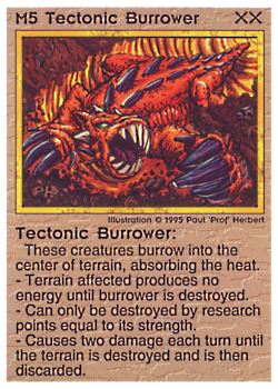          M5 ‑ Tectonic Burrower  Set: NE  Rarity: U1    Artist: Paul 'Prof' Herbert    