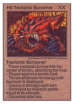           M5 ‑ Tectonic Burrower  Set: UE  Rarity: U1    Artist: Paul 'Prof' Herbert    