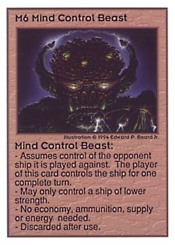           M6 ‑ Mind Control Beast  Set: UE  Rarity: V1    Artist: Edward P. Beard Jr.    