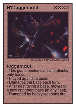           M7 ‑ Juggernaut  Set: UE  Rarity: V1    Artist: Ron Rousselle II    