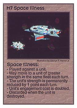           M7 ‑ Space Illness  Set: Pir  Rarity: U1    Artist: George T. Henne Jr.    