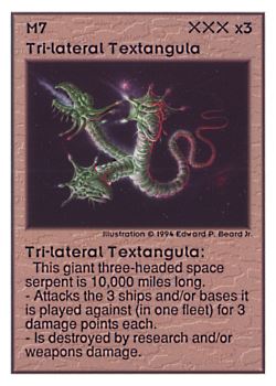           M7 ‑ Tri‑lateral Textangula  Set: UE  Rarity: V1    Artist: Edward P. Beard Jr.    