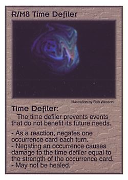 Need: 0    Want: 8    Have: 5    Will Trade: 0    In Storage: 0              R/M8 ‑ Time Defiler  Set: Pir  Rarity: V1    Artist: Bob Wesson    