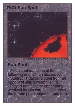           R/O1 ‑ Sun Spot  Set: UE  Rarity: U1    Artist: Ne'Ne Tina A. Thomas    