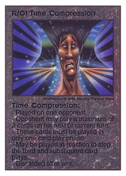           R/O1 ‑ Time Compression  Set: TG  Rarity: U1    Artist: Randy 'Tarkas' Hoar    