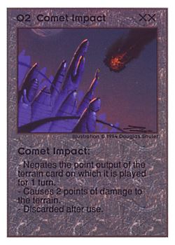           O2 ‑ Comet Impact  Set: UE  Rarity: R1    Artist: Douglas Shuler    