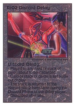           R/O2 ‑ Discard Delay  Set: TG  Rarity: U1    Artist: Christina Wald    