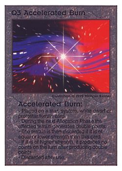           O3 ‑ Accelerated Burn  Set: TG  Rarity: U1    Artist: Michael Kelner    