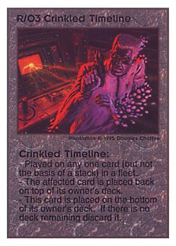           R/O3 ‑ Crinkled Timeline  Set: TG  Rarity: U1    Artist: Douglas Chaffee    