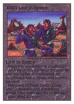           R/O3 ‑ Lost In Space  Set: TG  Rarity: U1    Artist: Paul 'Prof' Herbert    