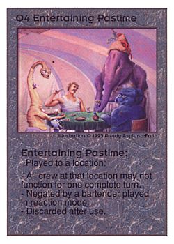           O4 ‑ Entertaining Pastime  Set: UE  Rarity: R1    Artist: Randy Asplund‑Faith    