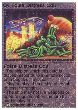           O4 ‑ False Distress Call  Set: NE  Rarity: U1    Artist: Paul 'Prof' Herbert    