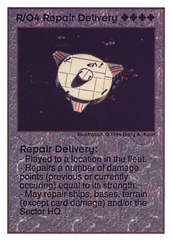           R/O4 ‑ Repair Delivery  Set: UE  Rarity: V1    Artist: Gary A. Kalin    